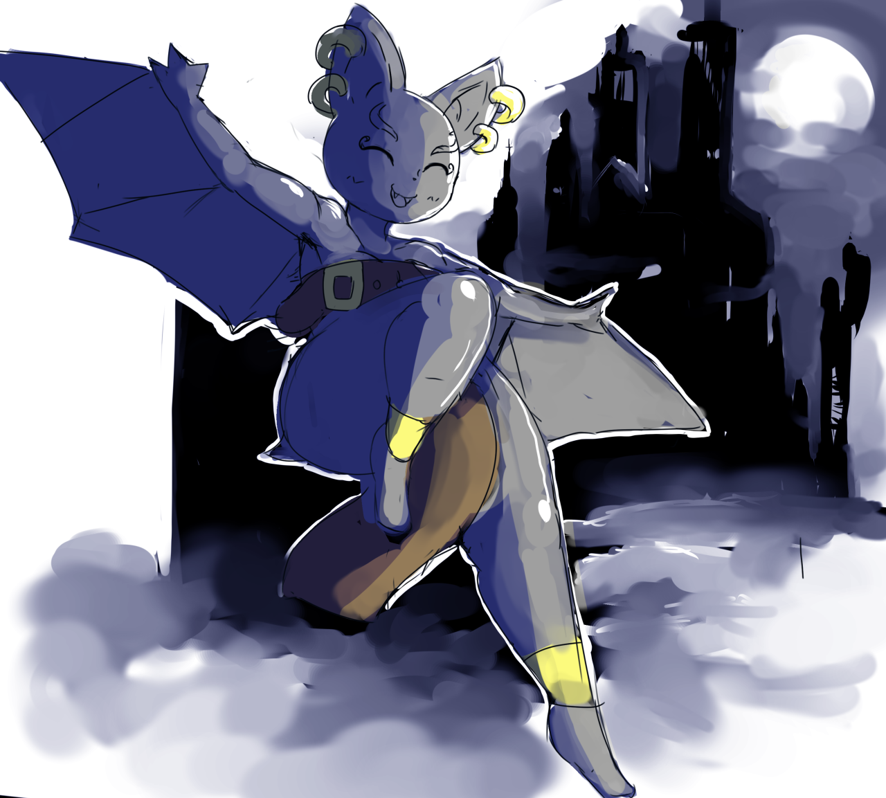 darky03nle:  been a long and tiresome week. a batty-gal I drew years back. http://darky03.tumblr.com/post/64500697326