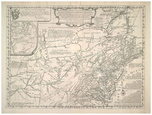 Evans, Lewis, 1700?-1756. A general map of the middle British colonies, in America : viz. Virginia, 