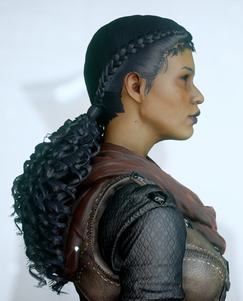 themiscyramods: Braids & Curls Custom made curly hairstyle for lady inquisitors (all races) for 