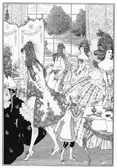 thevictorianlady-blog:Aubrey Beardsley’s illustrations to Alexander Pope’s The Rape of the Lock, 189