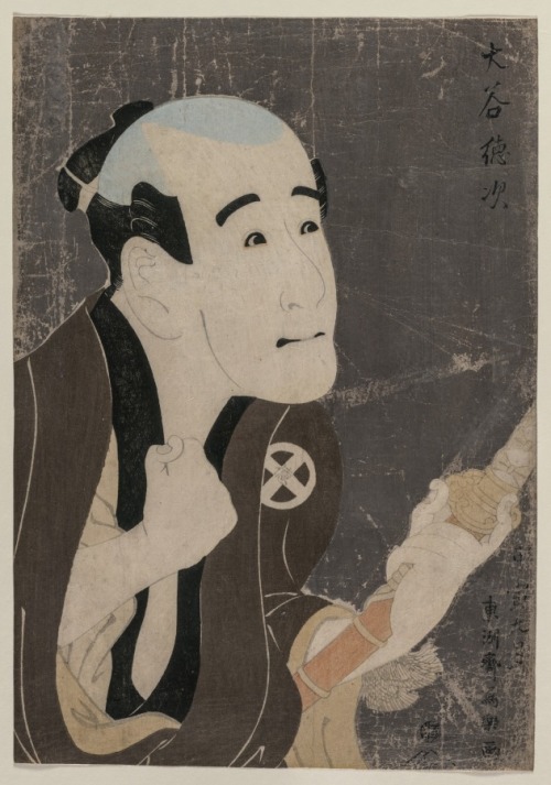 cma-japanese-art:Otani Tokuji as the Servant Sodesuke, Toshusai Sharaku, 1794, Cleveland Museum of A