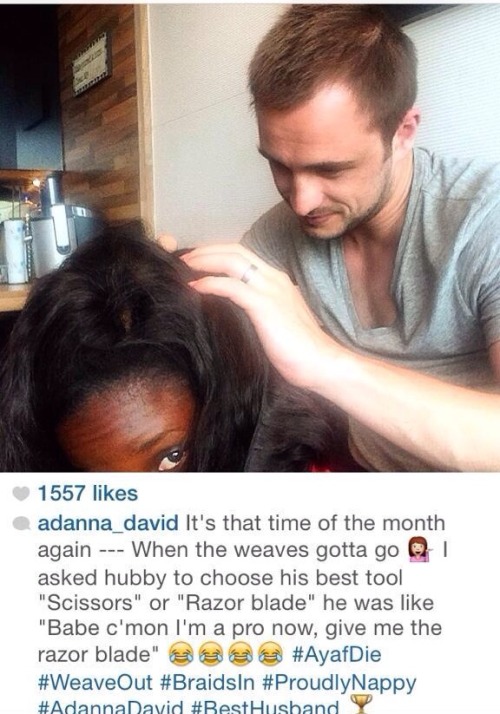 iggatine:  iloveyouthough:  afrorevolution:  Take out me weave so I know it’s real  Ayeeee. Lol  -____- bruh lol