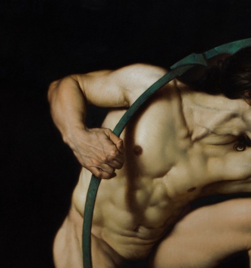 1. Narcissus, 2. Achille. Both painted in 2017 by Roberto Ferri (born in 1978).