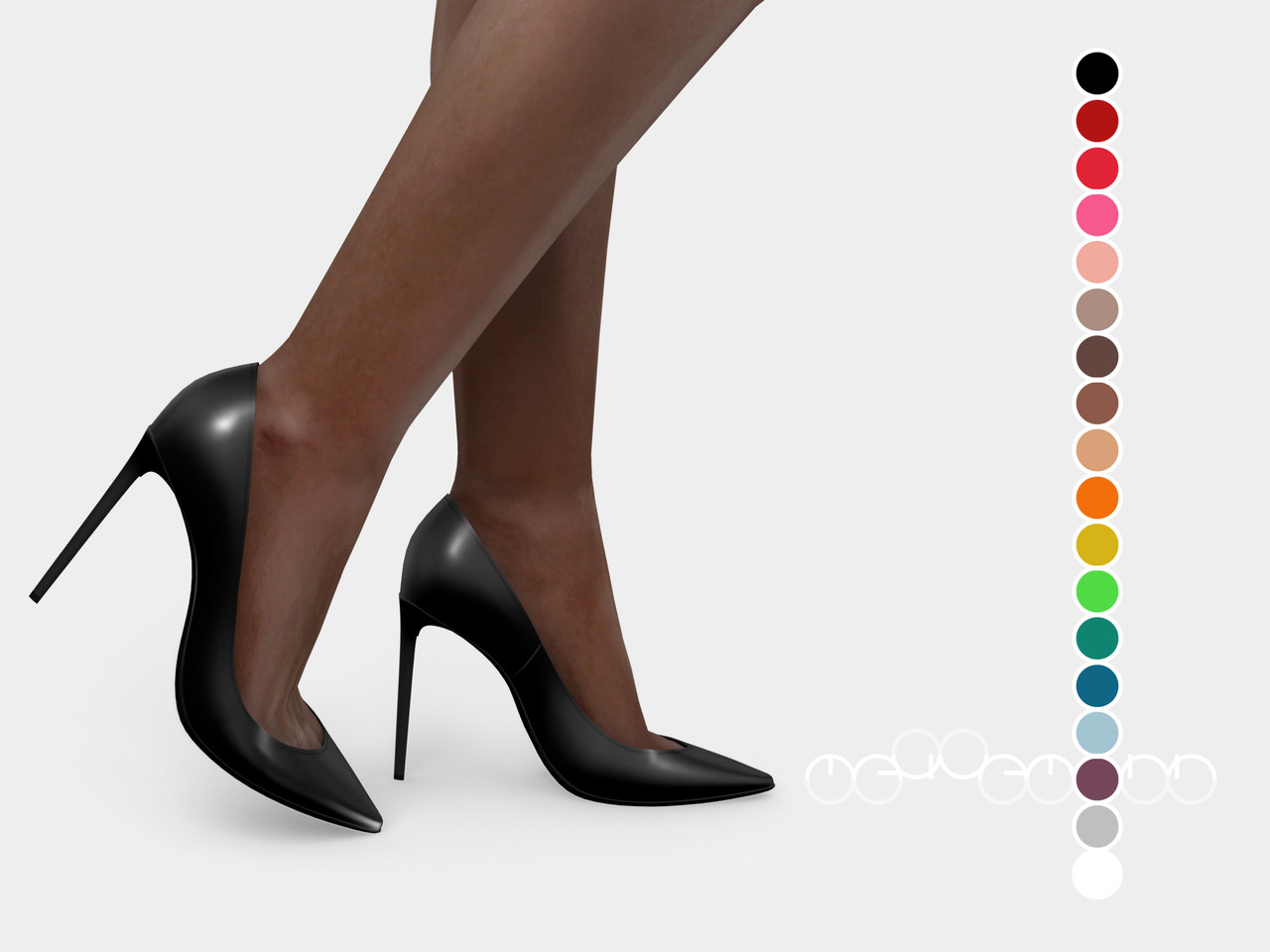 Charmerende Kridt umoral The Sims 4 Custom content and Tutorials — Saint Laurent Zoe Pumps 1 item:  18 swatches; ...