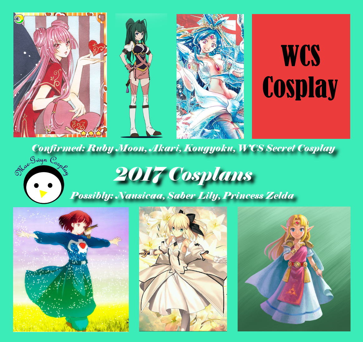 MaeGwyn Cosplay Here are my cosplans for 2017! Ruby Moon (GAnime...