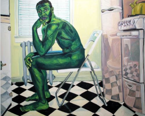 Jordan Casteel, Galen 2, 2014. Oil on canvas