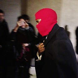  KANYE WEST - MARGIELA SHOW PARIS 2013. 