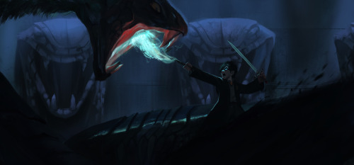 harry potter facing the basilisk, the jpg saved alot darker…to bad it looks alot better on my