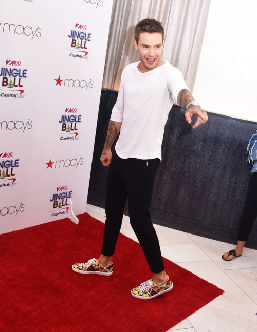 1deditshq: Liam attends iHeart Radio’s Z100’s Jingle Ball official kick-off event at Mac