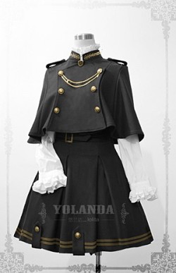 vegraptor:  this-is-my-tumblur-brah:  military Lolita  I’ve reblogged this before, but..My dream fashion. 