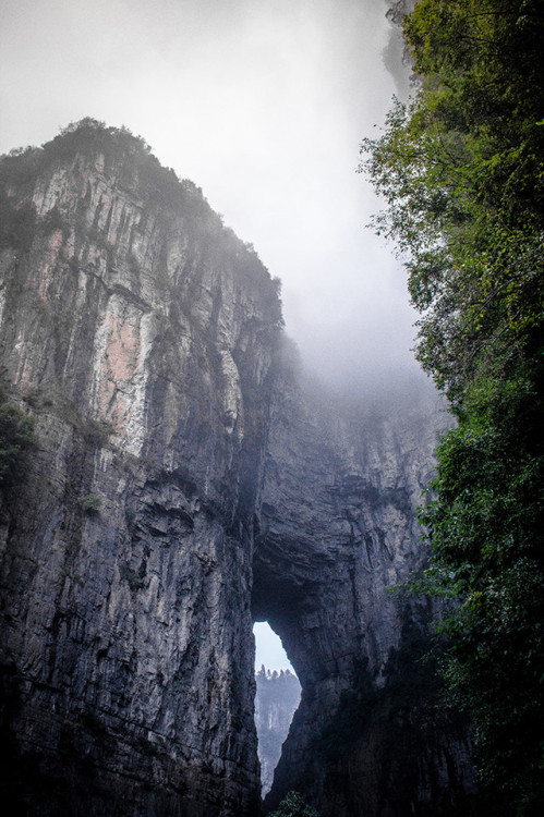 moonbeam-on-changan:Tian-sheng-san-qiao(天生三桥), Wulong(武隆), Chongqing, China.By 小圆. So this is where they shot Curse of the Golden Flower and Transformers: Age of Extinction.