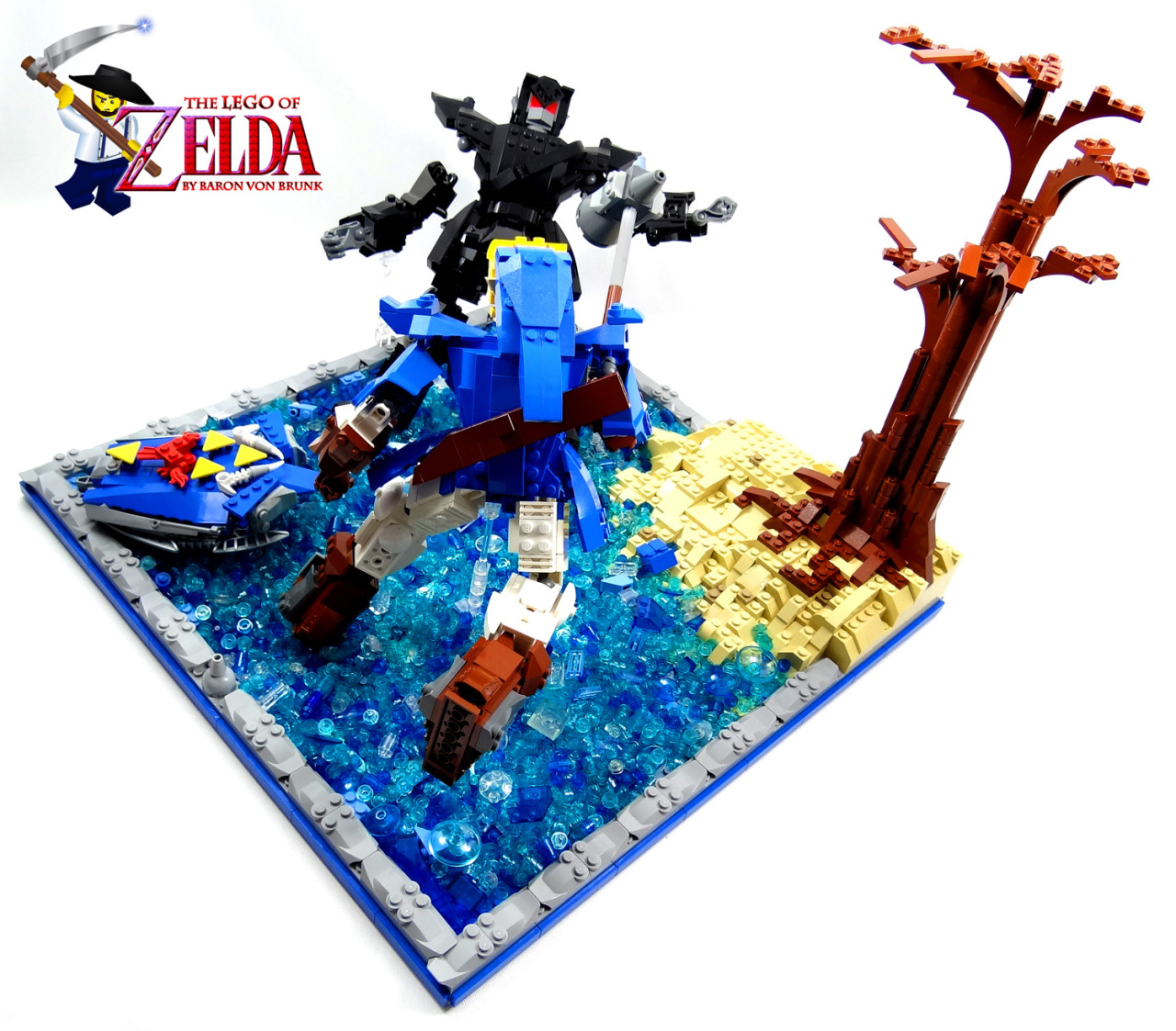 vonbrunk:  &ldquo;Dark Link Battle&rdquo; - original LEGO creation by Baron