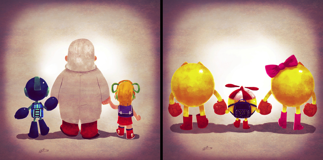 el-shango-drew-and-shot:  New Super Families series (Video Game Edition), available