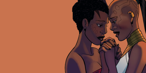 comicslesbian: Ayo and Aneka in Black Panther: World of Wakanda #2 It would seem Ayo has gotten unde