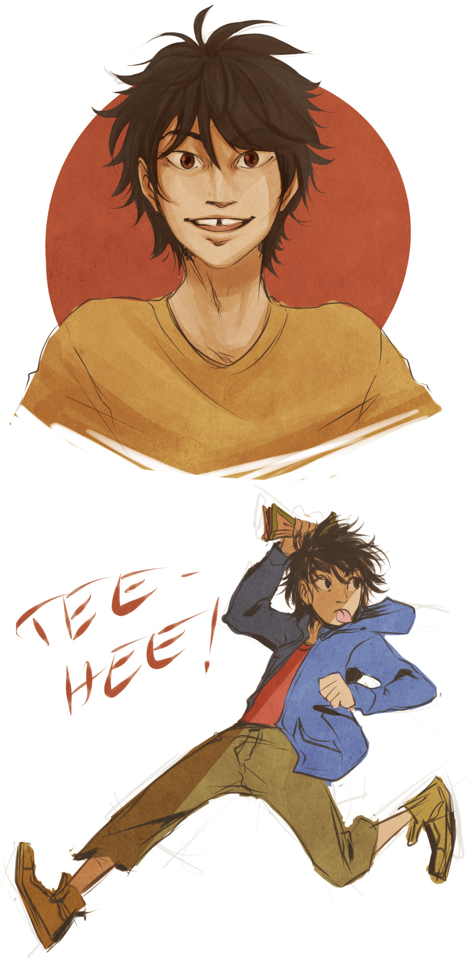 last-heroine:  quick hiro doodles, this kid is so cute wtf ….  