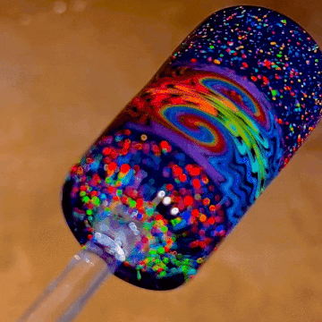 fuzzystims:rainbow shot glass