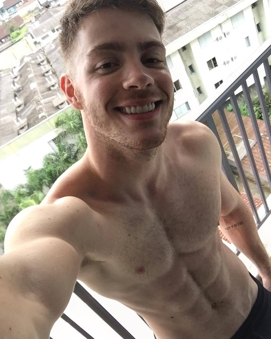 Showing Off His Hot Body