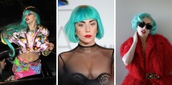 littlehookerofgaga:    aesthetic:Lady Gaga teal hair 