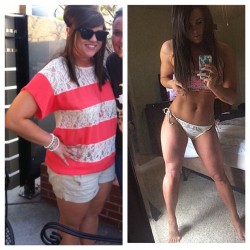 fitgymbabe:  Instagram: zahk_357 Great Pic! - Check out more of her pics: zahk_357 on Fit Gym BabeInstagram Caption: Check out my girl @sheridansikes  I am 23 from Arkansas! I started my fitness journey a year and a half ago when I was 180 and depressed!