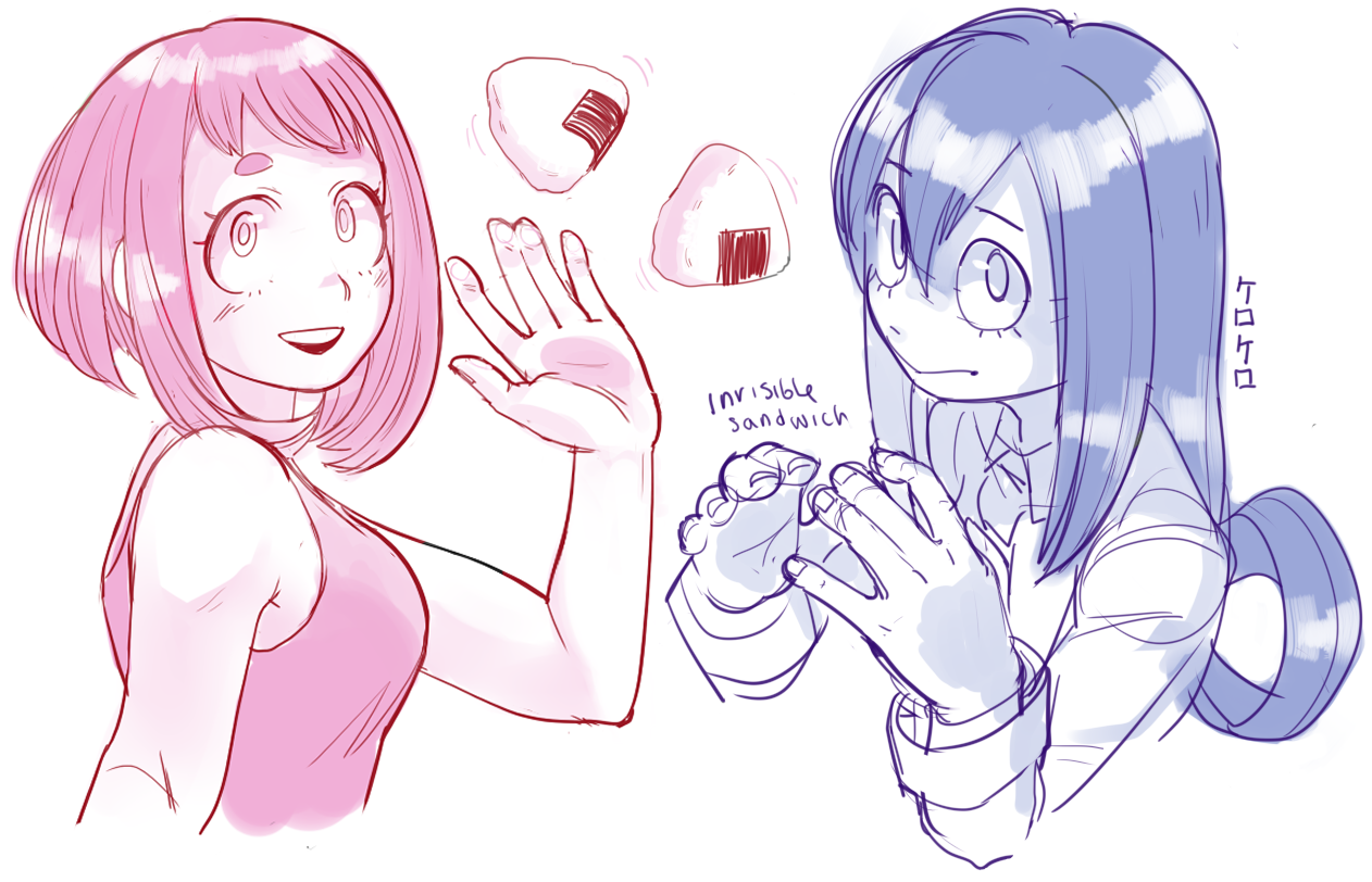 annelidae:i havent drawn in a really long time so i did some boku no hero characters