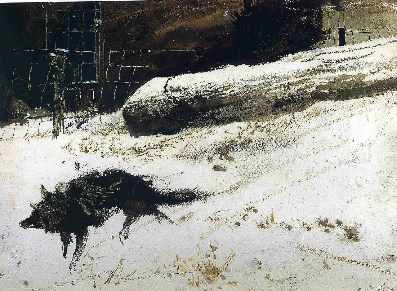 nemophilies: Wild Dog, 1959Ice Pool, 1969Andrew Wyeth. 