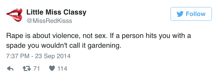 micdotcom:  This powerful tweet nails the simple truth about rape Sexual violence