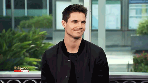 Robbie Amell + his adorable laugh on Hollywood Today Live. [august 2016]