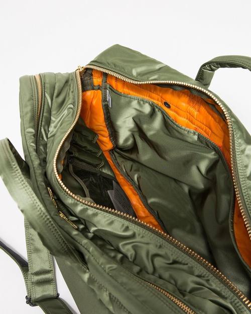 Green Tanker Overnighter by @yoshidakaban.official  If you turned a bomber jacket into a bag #menswe