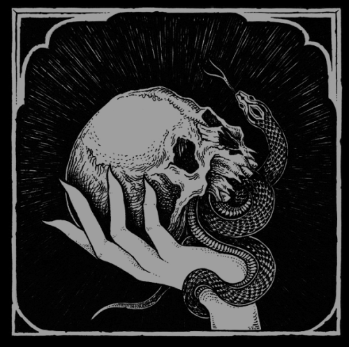 art by ikosidio #dark art#dark illustration#skull#snake#bones#occult#death#ritual#magic#artwork#shadow #black and white