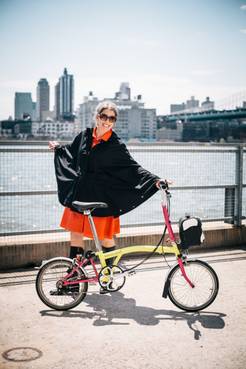 preferredmode:Johanna, photographed with a @BromptonBicycles for @momentummag’s 2014 Look Book at @b