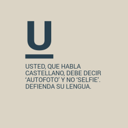 Usted, que habla castellano,…