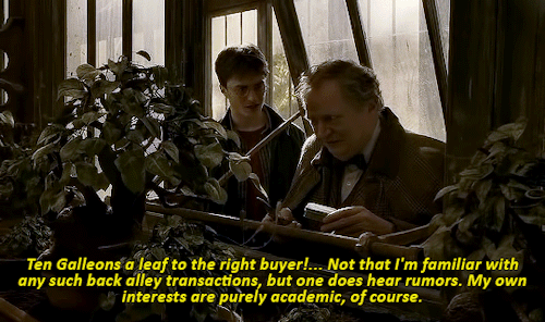 fidellius:slughorn: *illegally harvesting plants*harry [materializing out of thin air]: i need you t