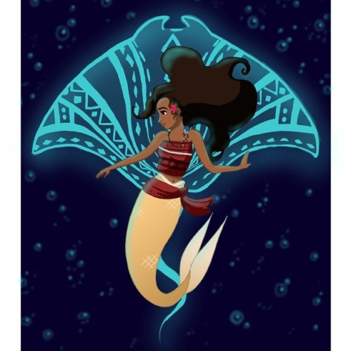 kellyanimates:My #moana #mermay that is currently on display @theperkynerd Stop by and check out all