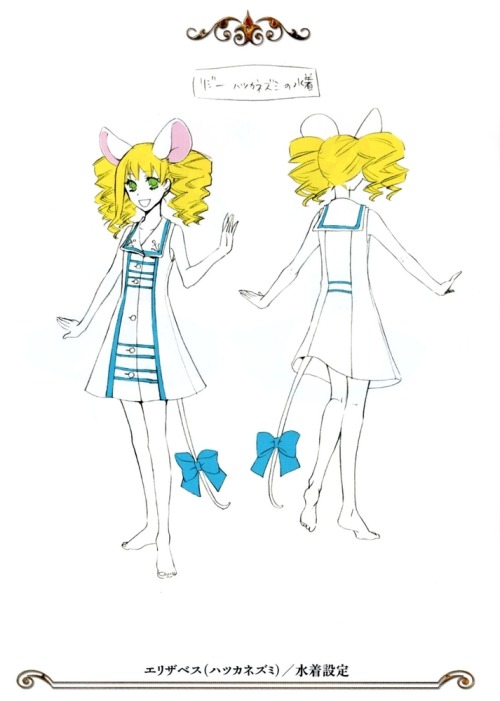 kurohecksuji:  Female Character Design Sheets