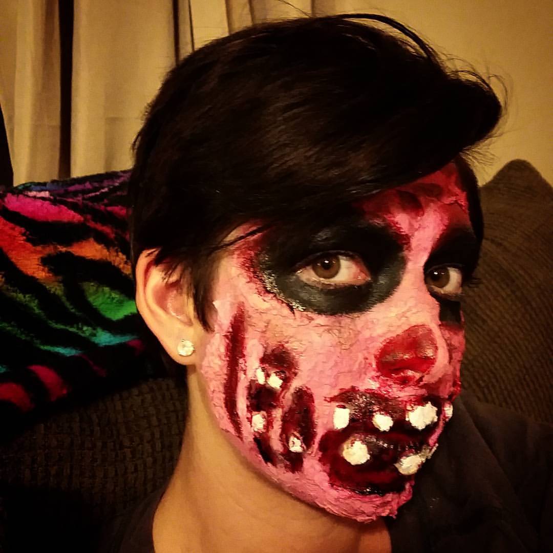 I was thinking about leaving my face like this for when Sean gets home from work&hellip;
