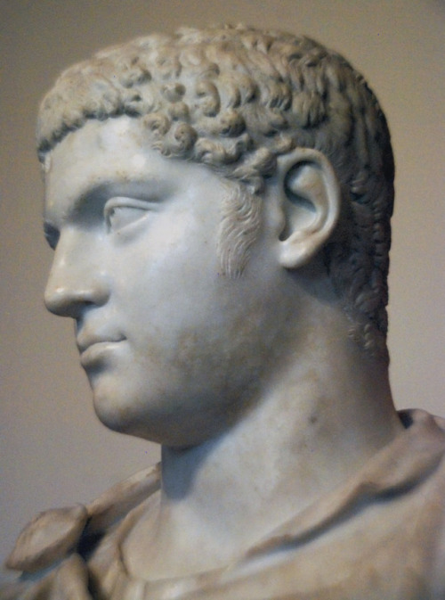 romegreeceart:myglyptothek:Portrait of emperor Geta. From Gabii. C. 208 AD. Marble. Musé
