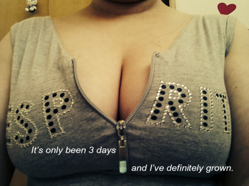 Anonymous submission by a very kinky girl…Â captioned by Boob Growth