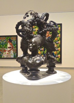 creatingfromculture:justchillingpapi:jstheater:prince-see-hear-feel-words:WOW, Where is this???I think at the Brooklyn Museum, right now.It is until April I think, this is the same guy that does all the art work on Empire.  It’s Kehinde Wiley artwork.