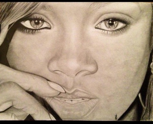 Another Rihanna drawing. Lol :) Please follow me on Instagram @wega13art :)