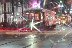 idk-my-bff-nola:  Streetcar Long Exposures - New Orleans - Canal Street