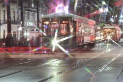 idk-my-bff-nola:  Streetcar Long Exposures