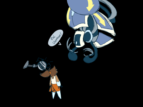 Kinda A Call Back To Some Tsp Art I Did Back In Gosh 2021 (it Feels Longer) Anyway Narrator Meeting Chell