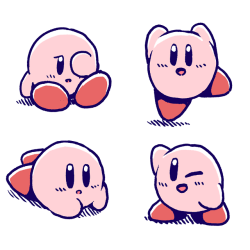 oppressreylos: i-am-sako:  Some quick Kirby doodles I did for fun  
