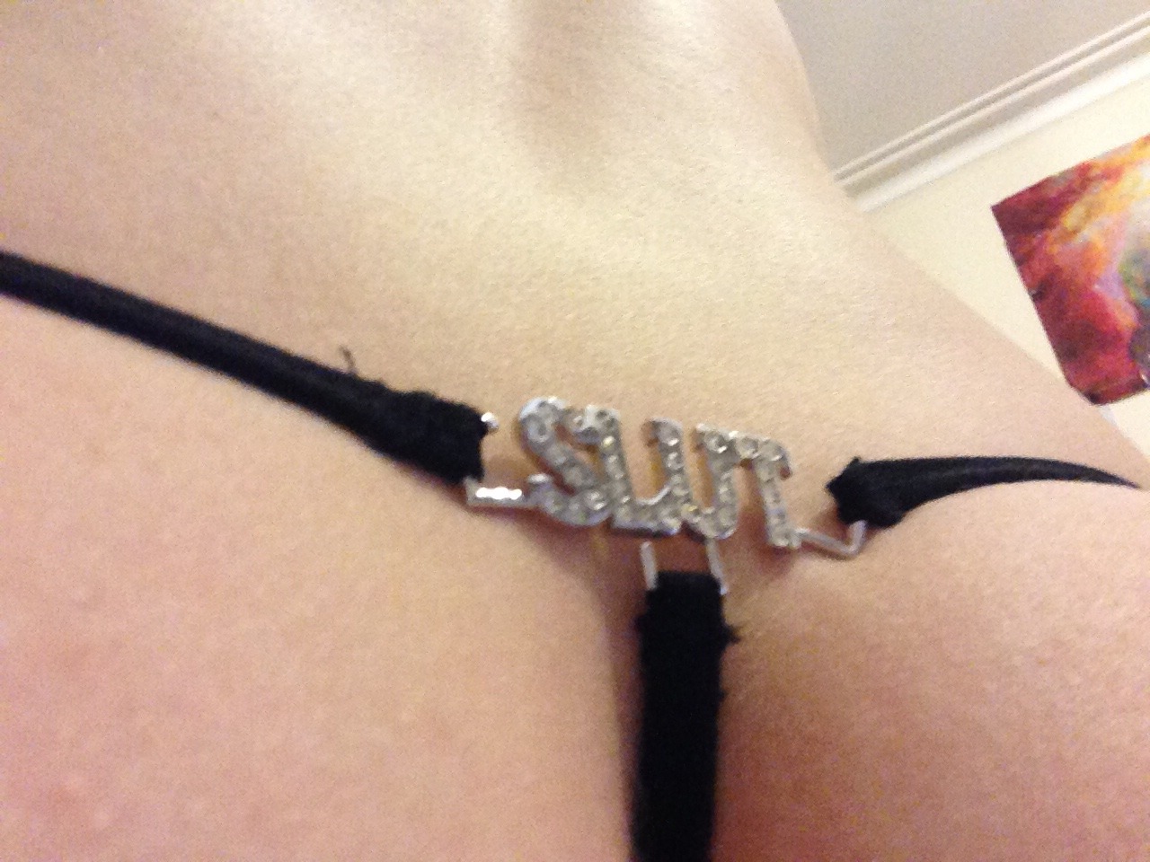 kittensplayground:  Showing off my slave thought a fellow submissive would appreciate