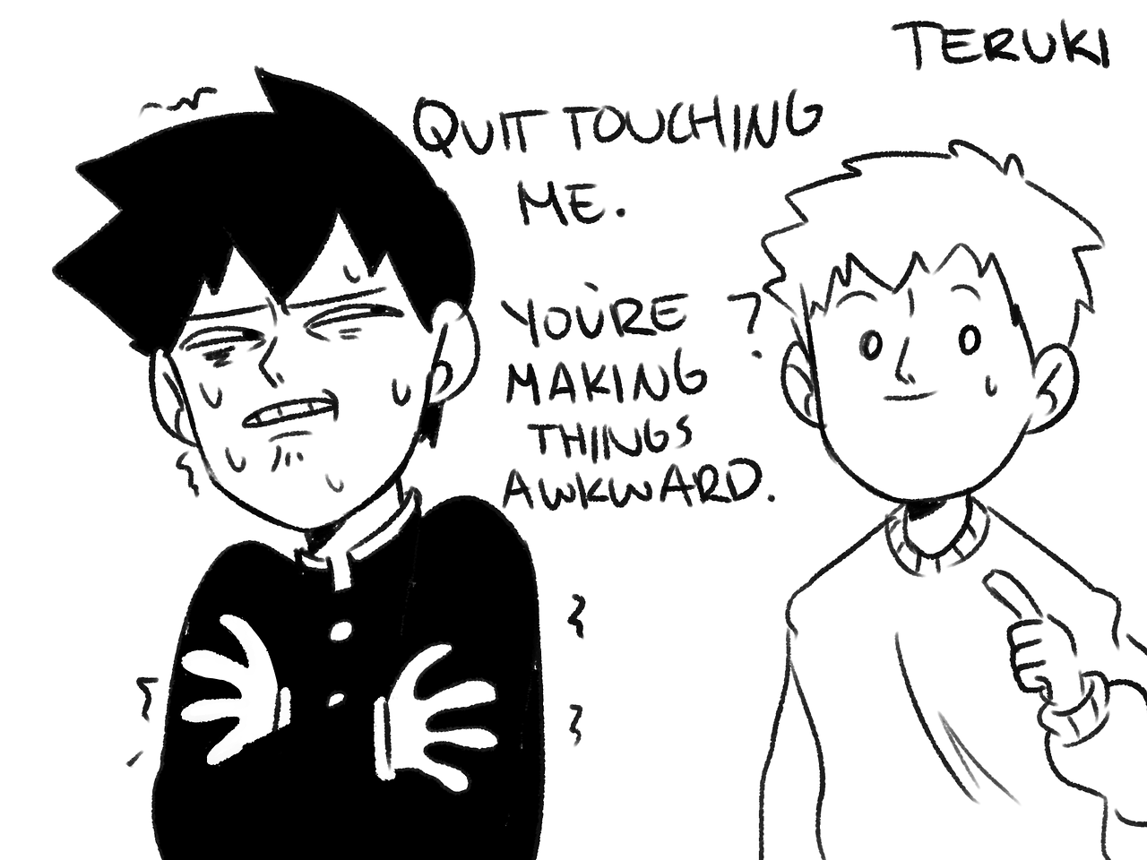 koomaart:  @ligs-is-a-turd and i were talking about how ritsu would react to others