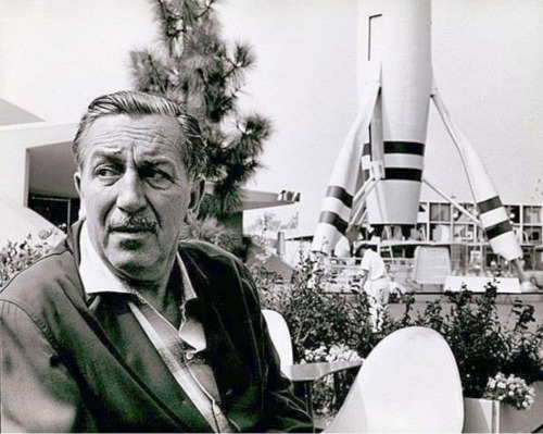 Walt in Tomorrowland. #rockettothemoon #moonliner #tomorrowland #walt #disney #waltdisney #instadisn