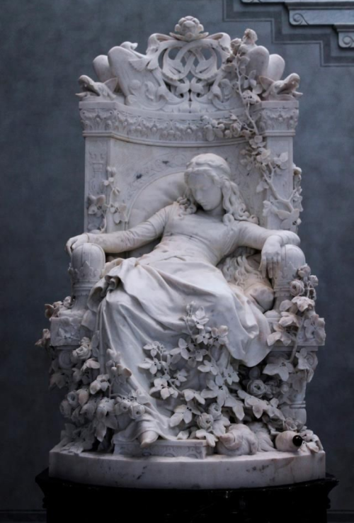 life-imitates-art-far-more:Louis Sussmann-Hellborn (1828-1908)“Dornröschen” (“Sleeping Beauty”) (187