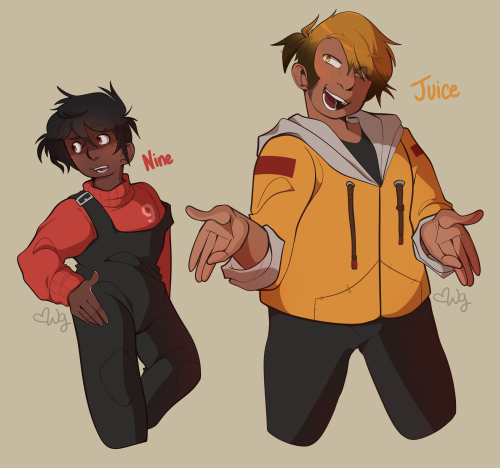 Redesigns of my Juice and Nine designs from 17776. A little lore behind my Nine design is that the s