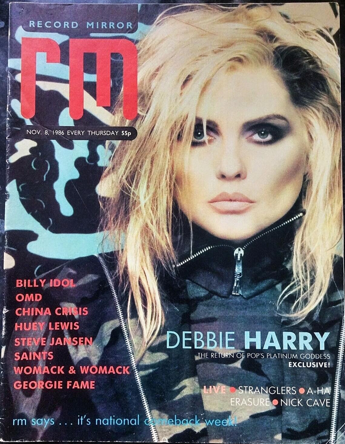 <p>Record Mirror Nov 8 1986 ft. Debbie Harry</p>