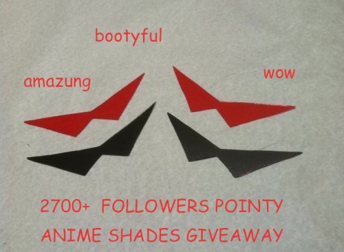 adiostoreadumb: Yooo so I made a bunch of pointy anime shades for no reason so I’m gonna do a 